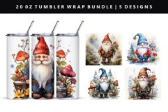 Gnome 20oz Tumbler Wrap | Sublimation PNG Bundle Product Image 8