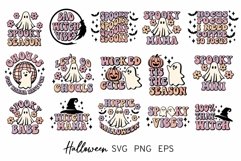 Hallowen bundle PNG, Spooky Season Png, Retro Sublimation Product Image 1