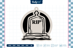 Halloween Tombstone Earrings Laser Cut SVG Product Image 3