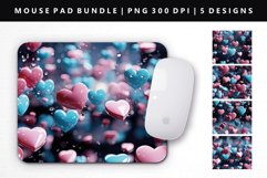 Heart Mouse Pad Design | Mouse Pad Sublimation PNG Product Image 1