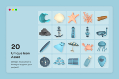 Underwater 3D Icon Collection Product Image 5