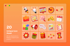 Startup &amp; Pitch Deck 3D Icon Pack Product Image 6
