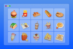 Tasty Soft 3D Snack Icons Collection Product Image 6