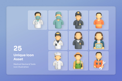 Occupation Avatar 3D Icon Pack Product Image 6