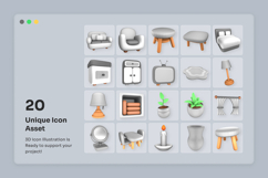 Stylish Room Props 3D Pack Product Image 6