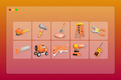 Construction Site Essentials 3D Icon Pack Product Image 6