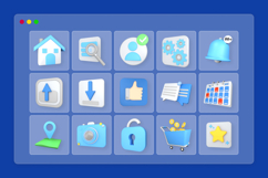 UI Mobile App Essentials 3D Icon Pack Product Image 6