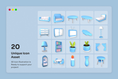 Modern Interior 3D Icon Pack Product Image 6