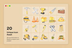 Building Equipment 3D Icon Pack Product Image 6