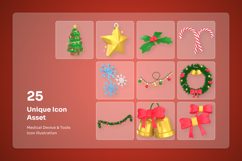 Christmas Decoration 3D Icon Pack Product Image 6