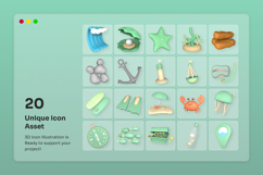 Tropical Sea 3D Icon Pack Product Image 6