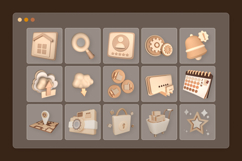 Mobile UI Essentials Soft 3D Icon Pack Product Image 6