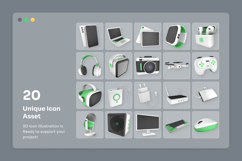 Futuristic Tech 3D Icon Set Product Image 6