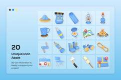 Modern Outdoor Explorer 3D Icons Product Image 6