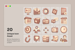 Marketing &amp; Digital Promotion 3D Icon Pack Product Image 6