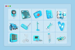 Medical Device &amp; Tools 3D Icon Pack Product Image 6