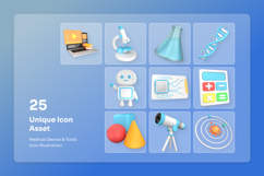 STEM Education 3D Icon Pack Product Image 5