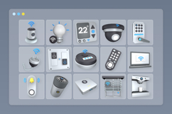 Modern Smart Home 3D Icons Product Image 5
