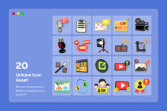 Video Content Creator 3D Icon Pack Product Image 6