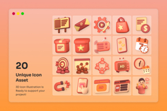 Marketing &amp; Advertisement 3D Icon Pack Product Image 6