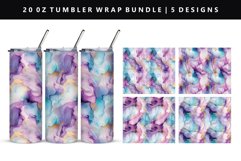 Alcohol Ink 20oz Tumbler Wrap | Sublimation PNG Design Product Image 1