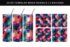 Alcohol Ink 20oz Tumbler Wrap | Sublimation PNG Design Product Image 1