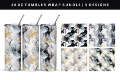 Alcohol Ink 20oz Tumbler Wrap | Sublimation PNG Design Product Image 1
