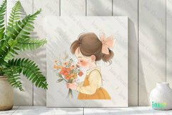 Joyful Young Girl Sublimation Clipart Product Image 2