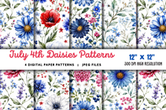July Daisies Patterns JPG Product Image 1