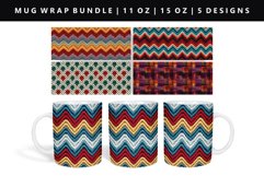 Knitted 11oz, 15oz Mug Sublimation | Mug Wrap PNG Bundle Product Image 7