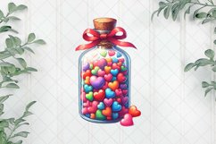 Love Bottle Valentine’s Day Sublimation Product Image 1