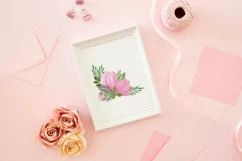 Magnolia Flower sublimation watercolor bouquet, PNG, JPEG Product Image 6