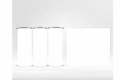 20oz Skinny Tumbler Mockup Full wrap | Full view wrap mockup Product Image 6