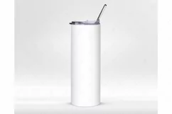 20oz Skinny Tumbler Mockup Full wrap | Full view wrap mockup Product Image 6