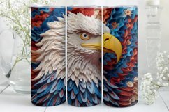 3D Eagle Tumbler Wrap | 4th of July | 3D Tumbler Wrap Product Image 8