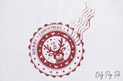 Christmas Post Stamps Merry christmas PNG Product Image 1