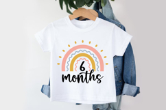 6 Months SVG | Baby Milestone SVG | Baby SVG | Newborn SVG Product Image 3