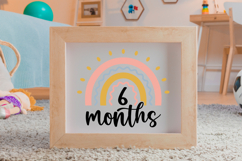 6 Months SVG | Baby Milestone SVG | Baby SVG | Newborn SVG Product Image 4