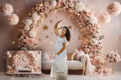 23 Moon Bloom Digital Backdrops Product Image 7