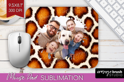 Animal Print Photo Mouse Pad PNG - Wild Animal Picture Frame Product Image 1