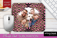 Animal Print Photo Mouse Pad PNG - Wild Animal Picture Frame Product Image 1