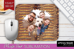 Animal Print Photo Mouse Pad PNG - Wild Animal Picture Frame Product Image 1