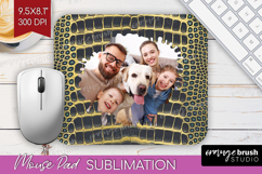 Animal Print Photo Mouse Pad PNG - Wild Animal Picture Frame Product Image 1