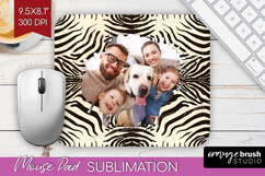Animal Print Photo Mouse Pad PNG - Wild Animal Picture Frame Product Image 1