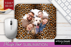 Animal Print Photo Mouse Pad PNG - Wild Animal Picture Frame Product Image 1