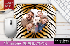Animal Print Photo Mouse Pad PNG - Wild Animal Picture Frame Product Image 1