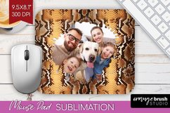 Animal Print Photo Mouse Pad PNG - Wild Animal Picture Frame Product Image 1