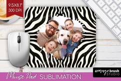 Animal Print Photo Mouse Pad PNG - Wild Animal Picture Frame Product Image 1