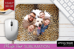 Animal Print Photo Mouse Pad PNG - Wild Animal Picture Frame Product Image 1