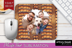 Animal Print Photo Mouse Pad PNG - Wild Animal Picture Frame Product Image 1
